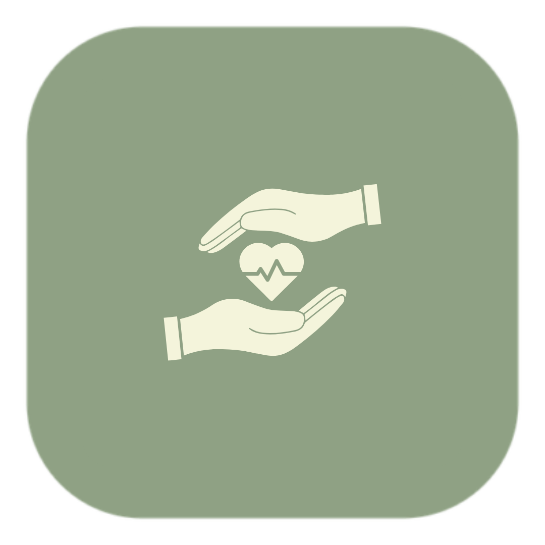 hands above and below heart icon